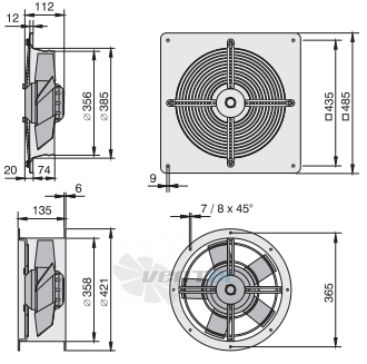 Rosenberg ER 350-4 - описание, технические характеристики, графики